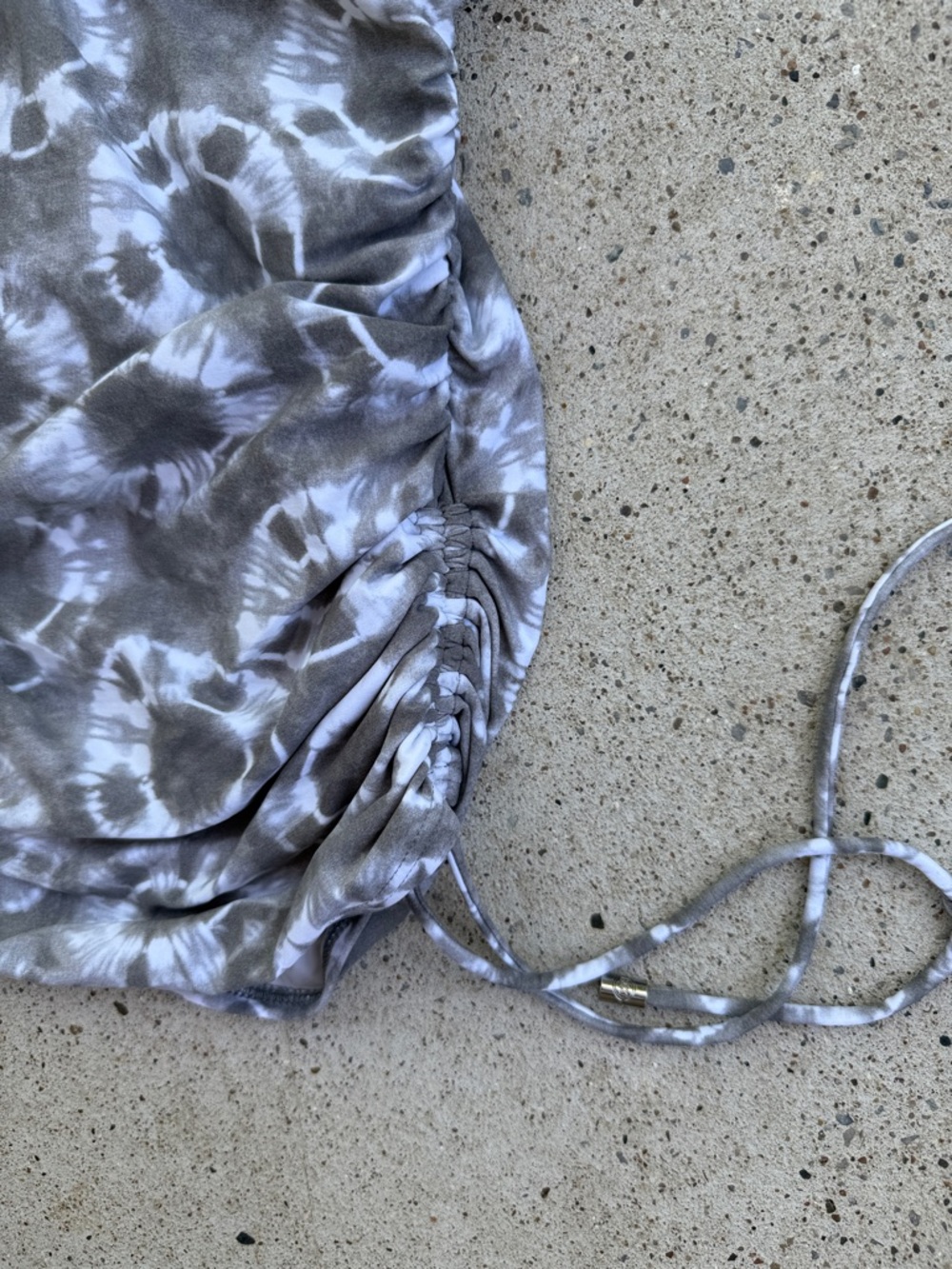 Michael Michael Kors Gray/White Tie-Dye Tankini Top Size Small - Picture 5 of 8